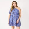 Plus Size Nine West Asymmetrical Fit & Flare Dress 2 Plus Size Nine West Asymmetrical Fit & Flare Dress -Nine West Sales 5578106 Brushy Animal