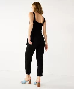 Women's Nine West Sweetheart Tapered Jumpsuit -Nine West Sales 5578686 ALT