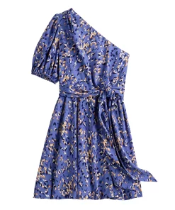 Women's Nine West One-Shoulder Fit-and-Flare Dress -Nine West Sales 5578724 ALT5