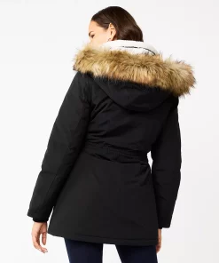 Women's Nine West Sherpa Trim Parka Coat 10 Women's Nine West Sherpa Trim Parka Coat -Nine West Sales 5578773 ALT