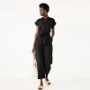 Women's Nine West Utility Jumpsuit -Nine West Sales 5578943 Mineral Black