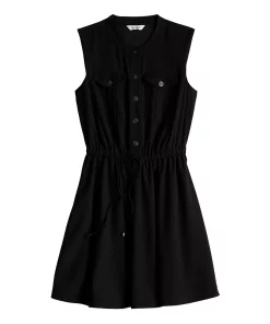 Women's Nine West Fit & Flare Sleeveless Utility Dress -Nine West Sales 5579596 ALT5