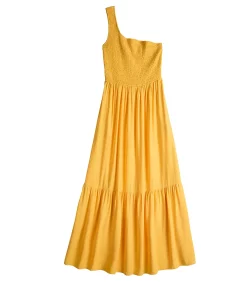 Women's Nine West One-Shoulder Smocked Maxi Dress -Nine West Sales 5580581 ALT5