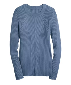 Women's Nine West Long Sleeve Rib Crewneck Sweater -Nine West Sales 5582535 ALT5