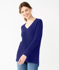 Women's Nine West Stitch Front V-Neck Sweater 15 Women's Nine West Stitch Front V-Neck Sweater -Nine West Sales 5585833 Clara Purple