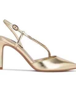 Nine West Gisha Women's Chain Link High Heel Dress Pumps 12 Nine West Gisha Women's Chain Link High Heel Dress Pumps -Nine West Sales 5618718 ALT
