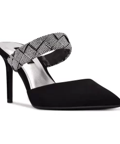 Nine West Greet Women's Rhinestone High Heels -Nine West Sales 5618720 Black