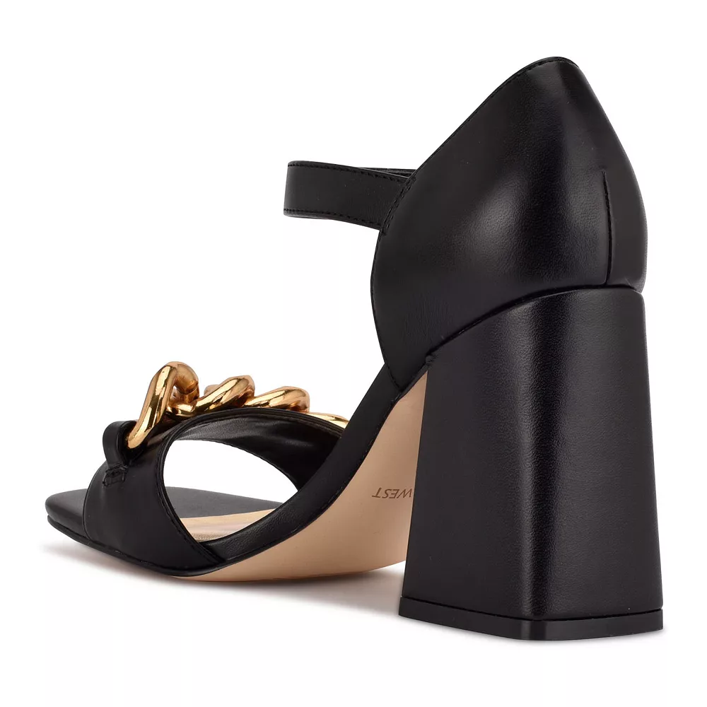 Nine West Jerri Women's Chain Link Dress Sandals 9 Nine West Jerri Women's Chain Link Dress Sandals - Image 7