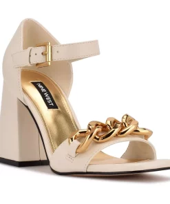 Nine West Jerri Women's Chain Link Dress Sandals 11 Nine West Jerri Women's Chain Link Dress Sandals -Nine West Sales 5618724 Chic Cream