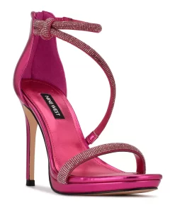 Nine West Lavern Women's Strappy Rhinestone Dress Sandals