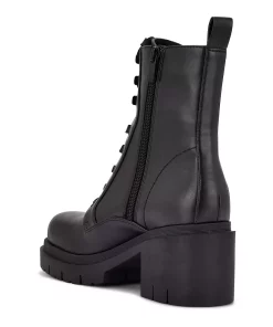 Nine West Juna Women's Combat Boots -Nine West Sales 5623218 ALT4