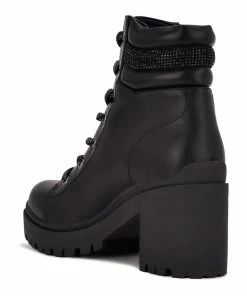 Nine West Quona Women's Combat Boots -Nine West Sales 5625090 ALT4