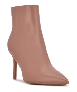 Nine West Gurly Women's High Heel Ankle Boots -Nine West Sales 5625096 Dark Natural