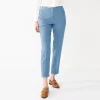 Petite Nine West High-Waisted Tapered Pants -Nine West Sales 5658113 Brandy Blue