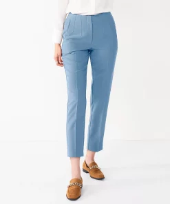 Petite Nine West High-Waisted Tapered Pants