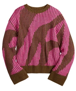 Women's Nine West Patterned Crewneck Sweater -Nine West Sales 5731865 ALT5