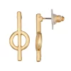 Nine West Gold Tone Linear Drop Post Earrings -Nine West Sales 5770345