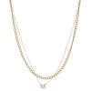Nine West Multi-Row Initial "M" Pendant Necklace -Nine West Sales 5771503