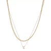 Nine West Multi-Row Initial "E" Pendant Necklace -Nine West Sales 5771505