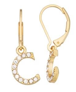 Nine West Initial "C" Drop Earrings