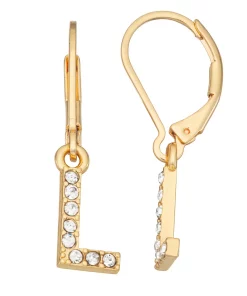 Nine West Initial "L" Drop Earrings