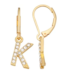 Nine West Initial "K" Drop Earrings