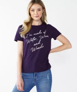 Women's Nine West Crewneck Graphic Tee -Nine West Sales 5795642 Water Wine Wonder