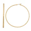 Nine West Gold Tone Twisted Click-It Hoop Earrings -Nine West Sales 5807333