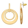 Nine West Gold Tone Orbital Disc Drop Earrings -Nine West Sales 5807336