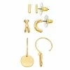 Nine West Gold Tone Twisted Earrings Set -Nine West Sales 5807347