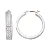 Nine West Pave Click-It Hoop Earrings -Nine West Sales 5808034