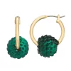 Nine West Sequins Disco Huggie Earrings -Nine West Sales 5808085 Green