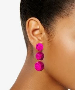 Nine West Sequins Disco Triple Drop Earrings -Nine West Sales 5808087 ALT