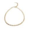 Nine West Gold Tone Simulated Crystal Pave Necklace -Nine West Sales 5808112