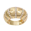 Nine West Gold Tone Simulated Crystal Domed Ring 2 Nine West Gold Tone Simulated Crystal Domed Ring -Nine West Sales 5808124