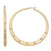Nine West Gold Tone Large Click-It Hoop Earrings 1 Nine West Gold Tone Large Click-It Hoop Earrings -Nine West Sales 5808125