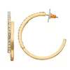Nine West Gold Tone Bypass Hoop Earrings -Nine West Sales 5808135