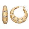 Nine West Gold Tone Hoop Earrings -Nine West Sales 5808138