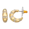 Nine West Gold Tone Huggie Hoop Earrings -Nine West Sales 5808140