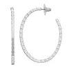 Nine West Silver Tone Circle Post Hoop Earrings -Nine West Sales 5808708