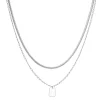 Nine West Silver Tone Double Row Pendant Necklace -Nine West Sales 5893121
