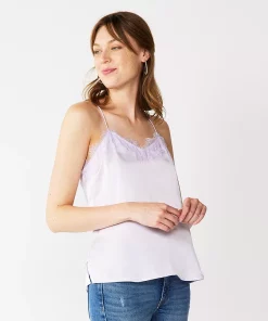 Women's Nine West Lace Trim Cami