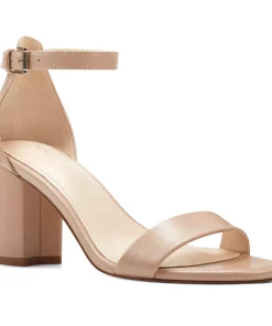 Nine West Sandy Women's Block Heel Sandals 9 Nine West Sandy Women's Block Heel Sandals -Nine West Sales 6150776 Beige