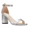Nine West Sandy Women's Block Heel Sandals -Nine West Sales 6150776 Silver
