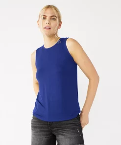 Nine West Essential Easy High-Neck Tank -Nine West Sales 6171805 Clara Purple