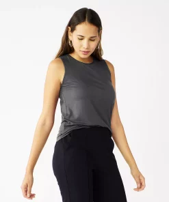 Nine West Essential Easy High-Neck Tank -Nine West Sales 6171805 Coal Heather