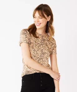 Women's Nine West Essential Crewneck Tee 16 Women's Nine West Essential Crewneck Tee -Nine West Sales 6172706 Cheetah