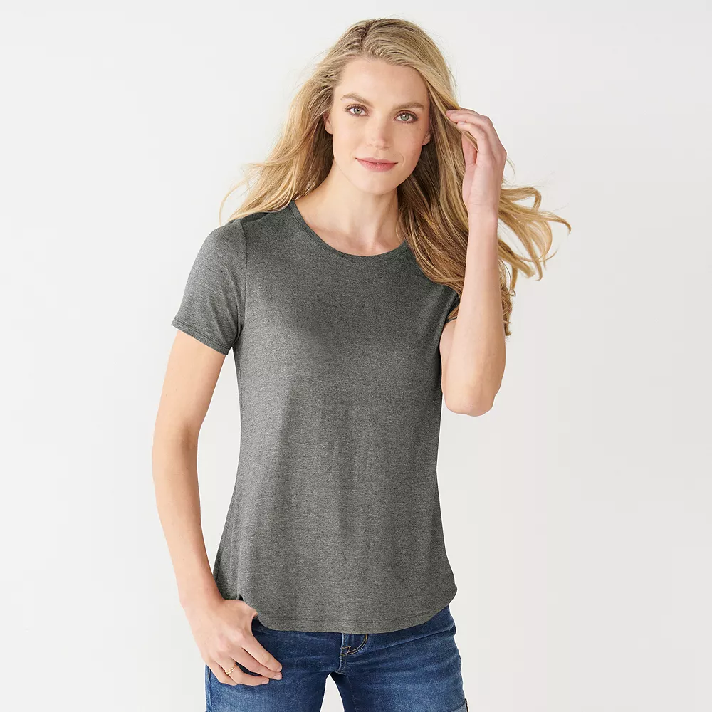 Women's Nine West Essential Crewneck Tee 7 Women's Nine West Essential Crewneck Tee - Image 5